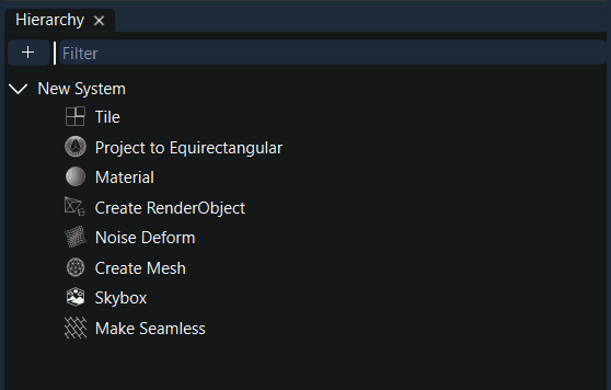 Hierarchy screenshot